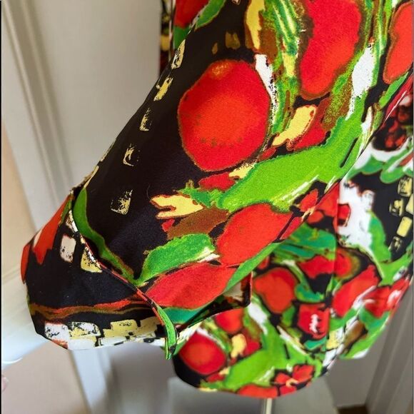 3/$25 LAVENDER & HONEY Open Front Floral Blazer.Size L - Picture 5 of 8